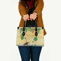 Hawaiian Alohawaii Leather Bag Tropical Plants and Animals on The Beach - Polynesian Pride