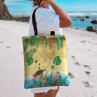 Hawaiian Alohawaii Tote Bag Tropical Plants and Animals on The Beach - Polynesian Pride