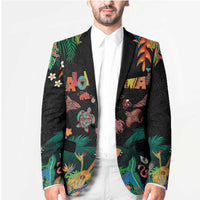 Hawaiian Alohawaii Blazer Tribal Sea Animals Tattoo and Tropical Plants - Polynesian Pride