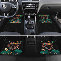 Hawaiian Alohawaii Car Mats Tribal Sea Animals Tattoo and Tropical Plants - Polynesian Pride