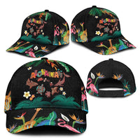 Hawaiian Alohawaii Classic Cap Tribal Sea Animals Tattoo and Tropical Plants LT03 - Polynesian Pride