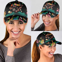 Hawaiian Alohawaii Classic Cap Tribal Sea Animals Tattoo and Tropical Plants LT03 - Polynesian Pride