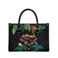 Hawaiian Alohawaii Leather Bag Tribal Sea Animals Tattoo and Tropical Plants - Polynesian Pride