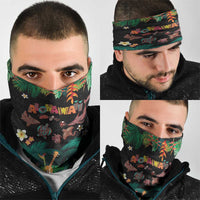 Hawaiian Alohawaii Neck Gaiter Tribal Sea Animals Tattoo and Tropical Plants - Polynesian Pride