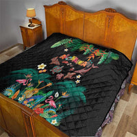 Hawaiian Alohawaii Quilt Tribal Sea Animals Tattoo and Tropical Plants - Polynesian Pride
