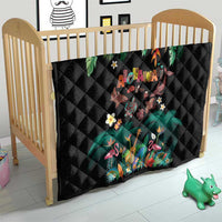 Hawaiian Alohawaii Quilt Tribal Sea Animals Tattoo and Tropical Plants - Polynesian Pride