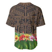 Hawaiian Hula Costume Baseball Jersey Tribal Tattoo and Tropical Plants Skirt - Polynesian Pride