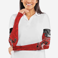 Personalised Aotearoa Toitu Te Tiriti Arm Sleeves Taniwha Tribal Motifs