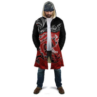 Personalised Aotearoa Toitu Te Tiriti Cloak Taniwha Tribal Motifs