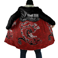 Personalised Aotearoa Toitu Te Tiriti Cloak Taniwha Tribal Motifs