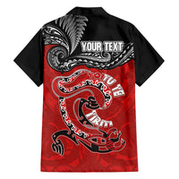 Personalised Aotearoa Toitu Te Tiriti Family Matching Summer Maxi Dress and Hawaiian Shirt Taniwha Tribal Motifs LT03 - Polynesian Pride