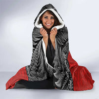 Aotearoa Toitu Te Tiriti Hooded Blanket Taniwha Tribal Motifs