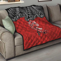 Aotearoa Toitu Te Tiriti Quilt Taniwha Tribal Motifs