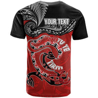 Personalised Aotearoa Toitu Te Tiriti T Shirt Taniwha Tribal Motifs LT03 - Polynesian Pride