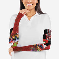 Aotearoa Toitu Te Tiriti Arm Sleeves Waitangi-Honour The Treaty NZ Tuatara and Plants LT03 - Polynesian Pride
