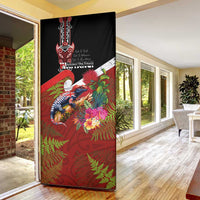 Aotearoa Toitu Te Tiriti Door Cover Waitangi-Honour The Treaty NZ Tuatara and Plants LT03 - Polynesian Pride