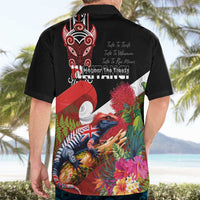 Aotearoa Toitu Te Tiriti Hawaiian Shirt Waitangi-Honour The Treaty NZ Tuatara and Plants
