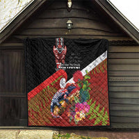 Aotearoa Toitu Te Tiriti Quilt Waitangi-Honour The Treaty NZ Tuatara and Plants LT03 - Polynesian Pride
