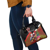 Aotearoa Toitu Te Tiriti Shoulder Handbag Waitangi-Honour The Treaty NZ Tuatara and Plants LT03 - Polynesian Pride