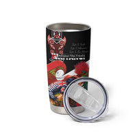 Aotearoa Toitu Te Tiriti Tumbler Cup Waitangi-Honour The Treaty NZ Tuatara and Plants LT03 - Polynesian Pride