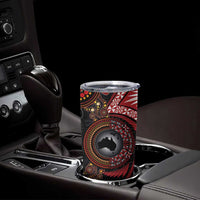 Tonga and Australia Together Tumbler Cup Ngatu Art Tribal-Aboriginal Tattoo Pattern