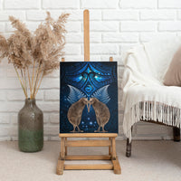 New Zealand Maori Matariki Canvas Wall Art Hongi Kiwi Bird and Silver Fern LT03 - Polynesian Pride