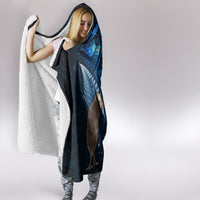 New Zealand Maori Matariki Hooded Blanket Hongi Kiwi Bird and Silver Fern LT03 - Polynesian Pride