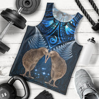 New Zealand Maori Matariki Men Tank Top Hongi Kiwi Bird and Silver Fern LT03 - Polynesian Pride