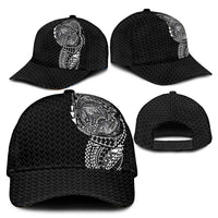 Hawaiian Traditional Tattoos Classic Cap Kakau Tribal Tropical Plants Motif Black Color LT03 - Polynesian Pride