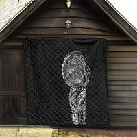 Hawaiian Traditional Tattoos Quilt Kakau Tribal Tropical Plant Motif Black Color LT03 - Polynesian Pride
