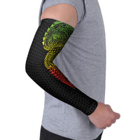 Hawaiian Traditional Tattoos Arm Sleeves Kakau Tribal Tropical Plant Motif Kanaka Maoli Flag Color Inspired LT03 - Polynesian Pride