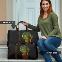 Hawaiian Traditional Tattoos Travel Bag Kakau Tribal Tropical Plant Motif Kanaka Maoli Flag Color Inspired LT03 - Polynesian Pride