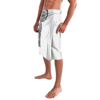 Hawaiian Traditional Tattoos Lavalava Kakau Tribal Tropical Plant Motif White Color LT03 - Polynesian Pride