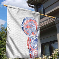 Hawaiian Traditional Tattoos Garden Flag Kakau Tribal Tropical Plant Motif Hawaii Flag Color Inspired LT03 - Polynesian Pride