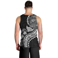 Hawaiian Kakau Tribal Sea Animals Tattoos Men Tank Top Black Color LT03 - Polynesian Pride
