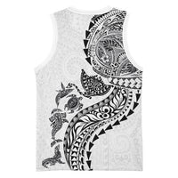 Hawaiian Kakau Tribal Sea Animals Tattoos Basketball Jersey White Color LT03 - Polynesian Pride