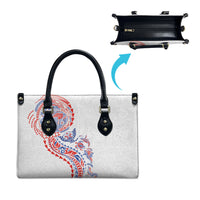 Hawaiian Kakau Tribal Sea Animals Tattoos Leather Bag Hawaii Flag Color Inspired LT03 - Polynesian Pride