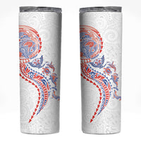 Hawaiian Kakau Tribal Sea Animals Tattoos Skinny Tumbler Hawaii Flag Color Inspired LT03 Multicolor - Polynesian Pride