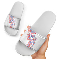 Hawaiian Kakau Tribal Sea Animals Tattoos Slide Sandals Hawaii Flag Color Inspired LT03 - Polynesian Pride
