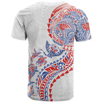 Hawaiian Kakau Tribal Sea Animals Tattoos T Shirt Hawaii Flag Color Inspired LT03 - Polynesian Pride