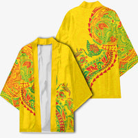 Hawaiian Kakau Tribal Sea Animals Tattoos Kimono Kanaka Maoli Flag Color Inspired
