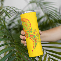 Hawaiian Kakau Tribal Sea Animals Tattoos Skinny Tumbler Kanaka Maoli Flag Color Inspired LT03 - Polynesian Pride