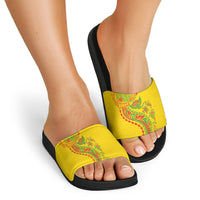 Hawaiian Kakau Tribal Sea Animals Tattoos Slide Sandals Kanaka Maoli Flag Color Inspired