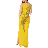 Hawaiian Kakau Tribal Sea Animals Tattoos Tank Maxi Dress Kanaka Maoli Flag Color Inspired LT03 - Polynesian Pride