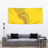 Hawaiian Kakau Tribal Sea Animals Tattoos Tapestry Kanaka Maoli Flag Color Inspired