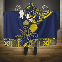 Niue Independence Day Hooded Blanket Hiapo Pattern Fiti Pua and Uga