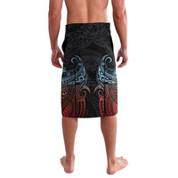 Hawaii and Japanese Together Lavalava Koi Fish and Kakau Pattern