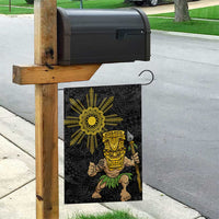 Hawaii and Philippines Together Garden Flag Warrior Tiki Mask and Filipino Sun Polynesian Style LT03 - Polynesian Pride