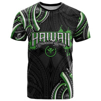 Traditional Art Hawaiian Kakau Tattoos T Shirt Green Color - Polynesian Pride