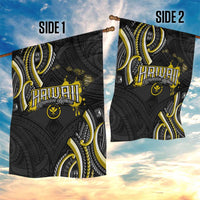 Traditional Art Hawaiian Kakau Tattoos Garden Flag Yellow Color - Polynesian Pride